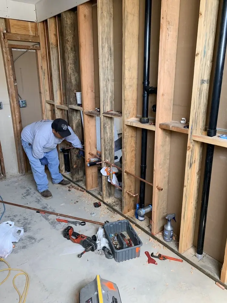 Commercial rough-in plumbing for Water Heater Replacement in Etna
